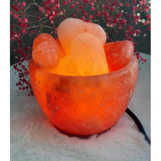 Fire Bowl With Chunks of Hearts