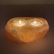 Natural Red & Maroon 2 Holes Candle Holder