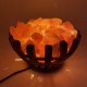 Wooden Bowl Lamp