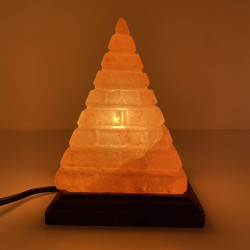 Lined Pyramid Lamp