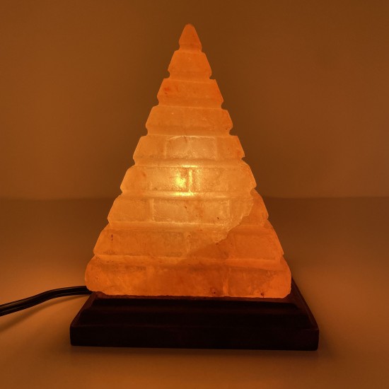 Lined Pyramid Lamp