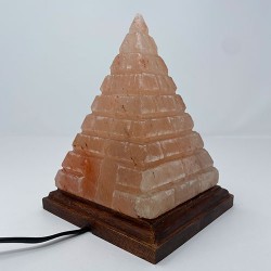 Lined Pyramid Lamp