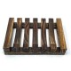 Dark Brown Bamboo Wood Soap Dish